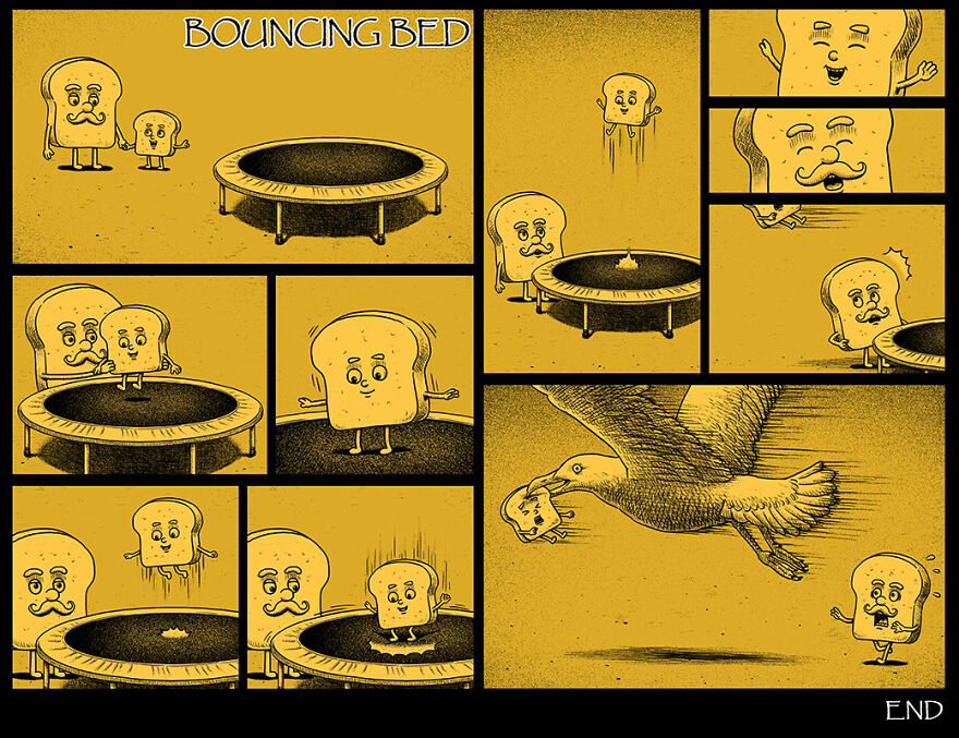 Taiwanese Illustrator Draws Horror Comics With Unexpected Twists (New Pics)