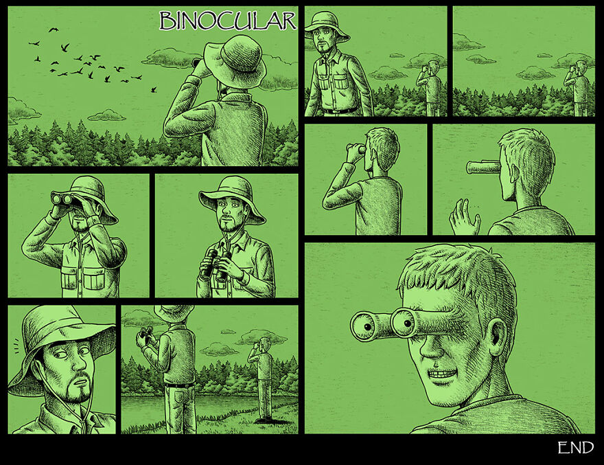 Taiwanese Illustrator Draws Horror Comics With Unexpected Twists (New Pics)