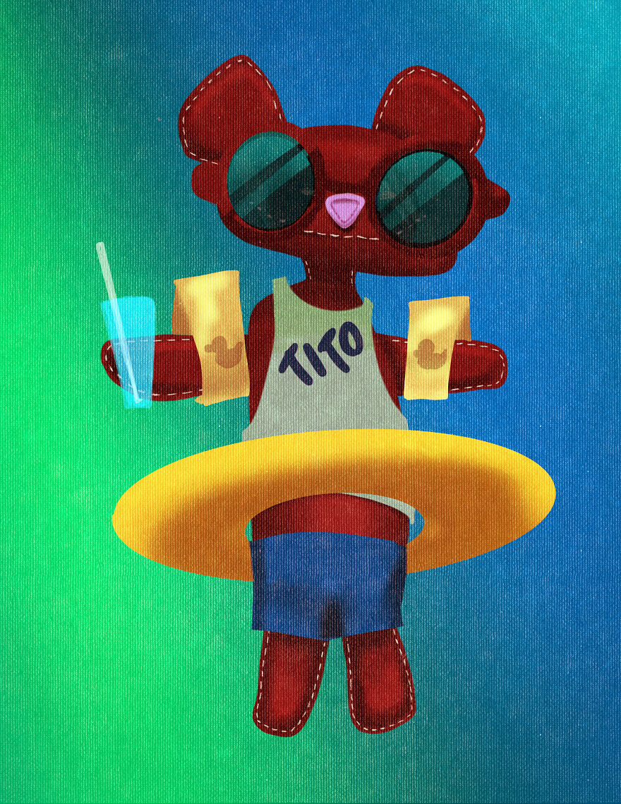 Teddies Made On A Digital Sewing Machine