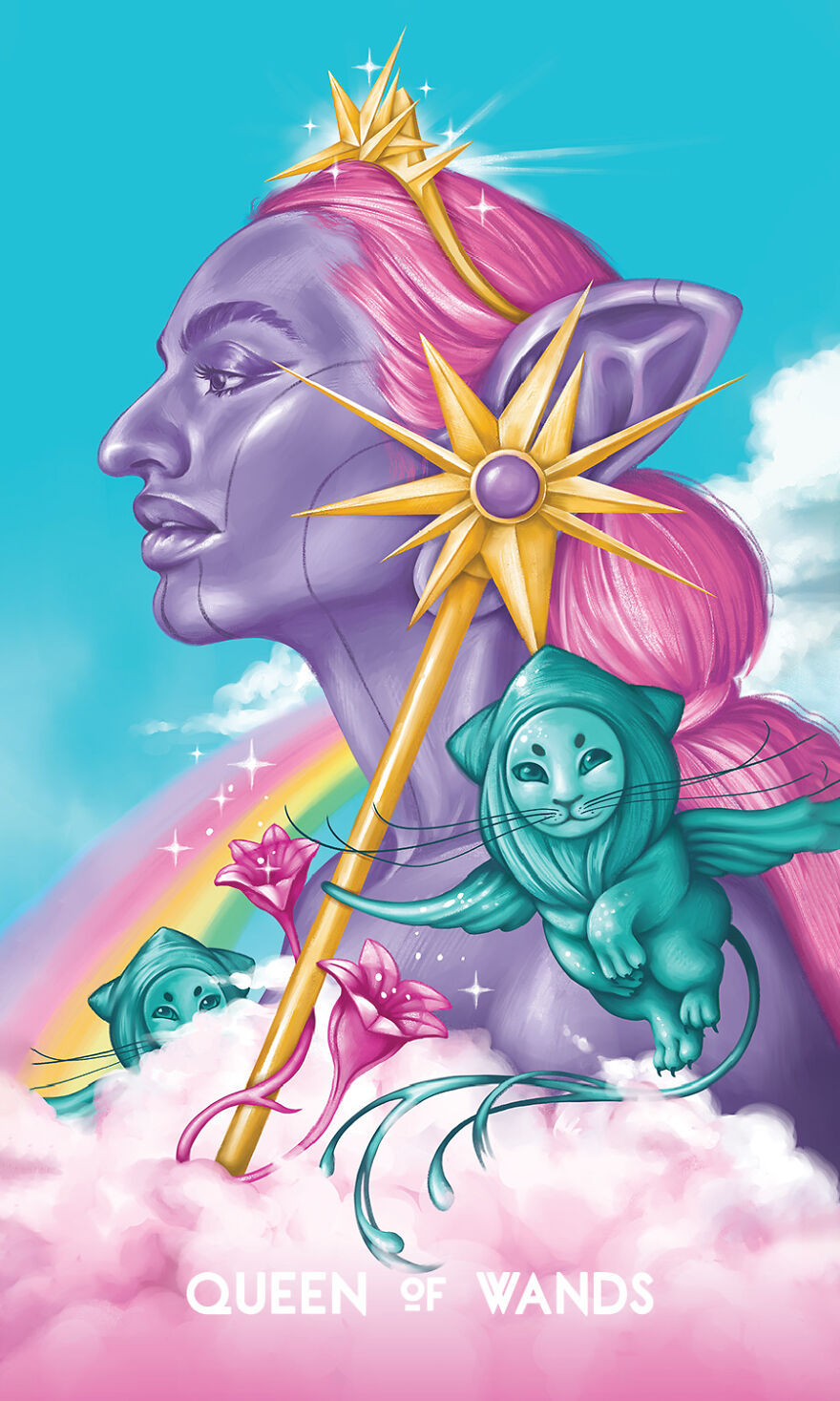 The Queen Of Wands - She's Just So Regal And I Love Her Profile.