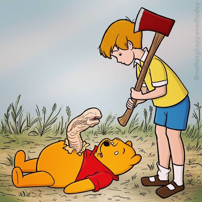 The Artist Continues To Reveal The Secret Lives Of Pop Culture Characters And The Result Is Hauntingly Fun (102 New Pics)