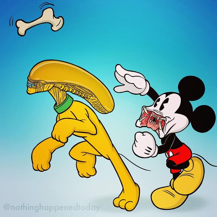 The Artist Continues To Reveal The Secret Lives Of Pop Culture Characters And The Result Is Hauntingly Fun (102 New Pics)