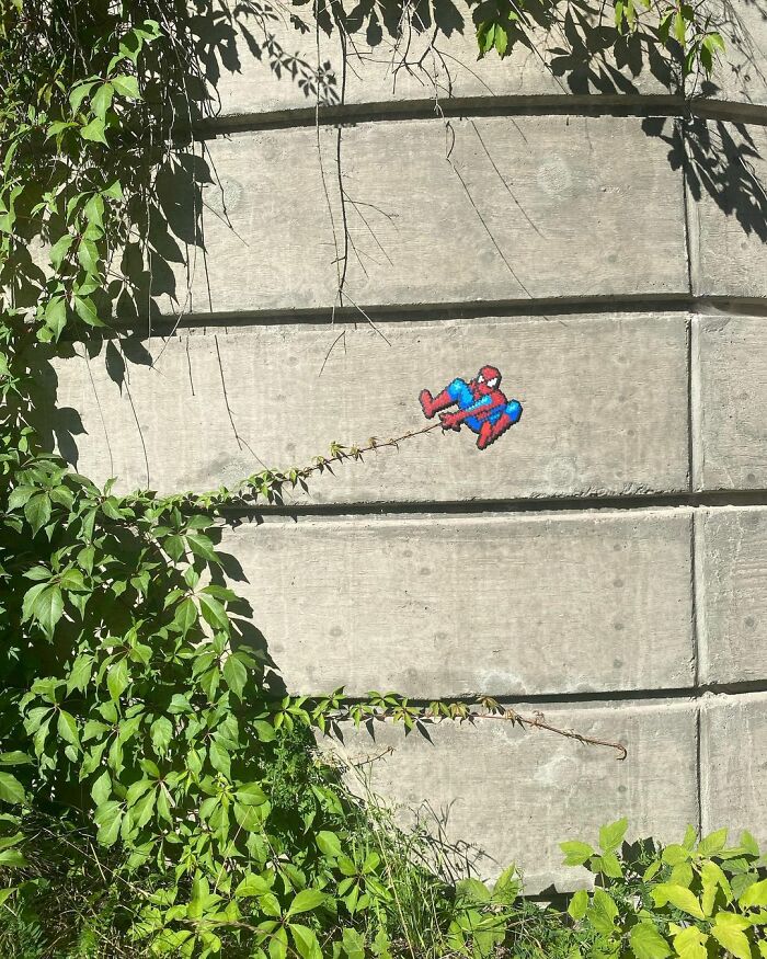 Artist 'Vandalizes' The Streets With His Fun And Unique Pixel Art (30 Pics)