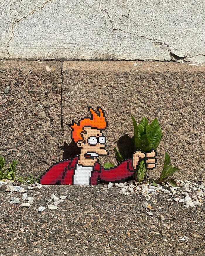 Artist 'Vandalizes' The Streets With His Fun And Unique Pixel Art (30 Pics)