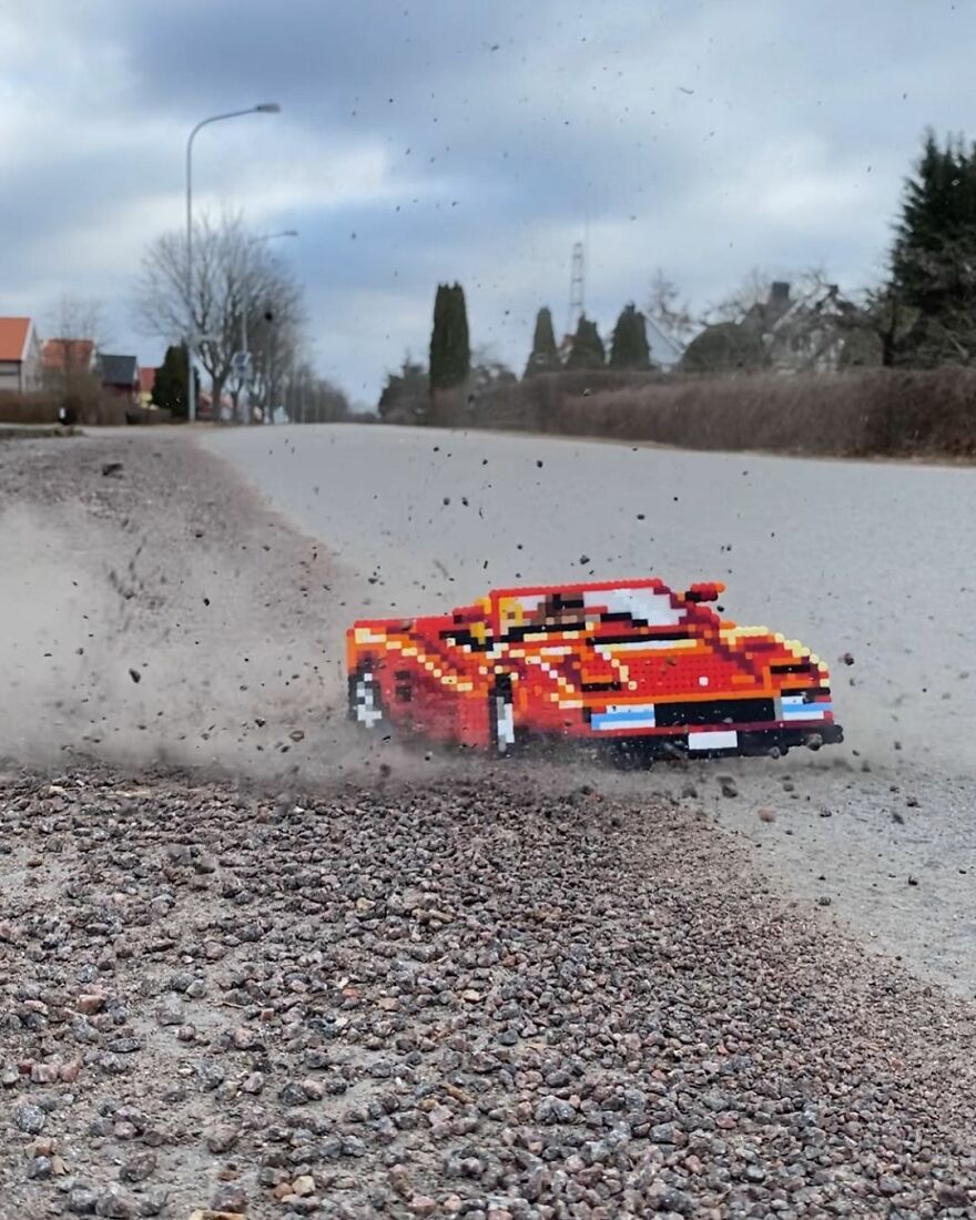 This Artist Is Going Viral By Turning Concrete Barriers Into A Giant Toblerone (+ More Of His Pics)