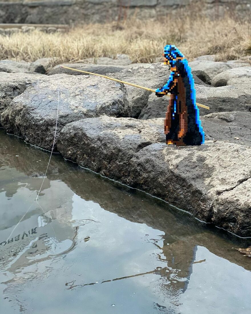 This Artist Is Going Viral By Turning Concrete Barriers Into A Giant Toblerone (+ More Of His Pics)