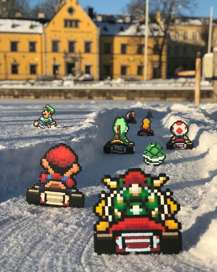 Artist 'Vandalizes' The Streets With His Fun And Unique Pixel Art (30 Pics)