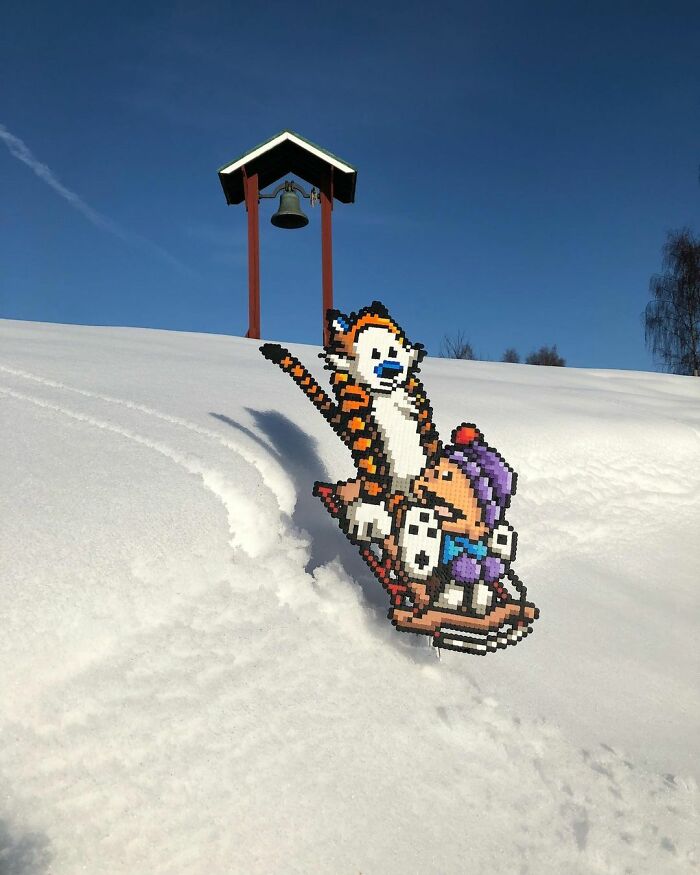 Artist 'Vandalizes' The Streets With His Fun And Unique Pixel Art (30 Pics)