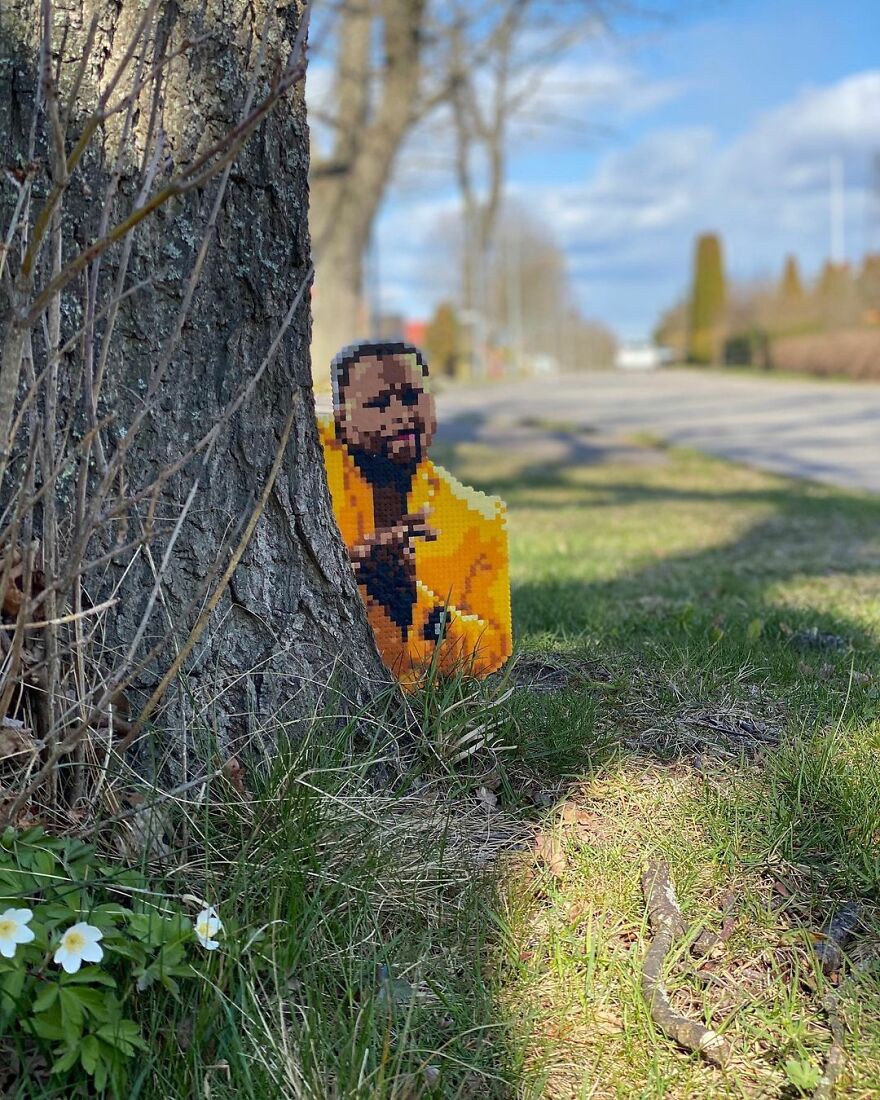 This Artist Is Going Viral By Turning Concrete Barriers Into A Giant Toblerone (+ More Of His Pics)