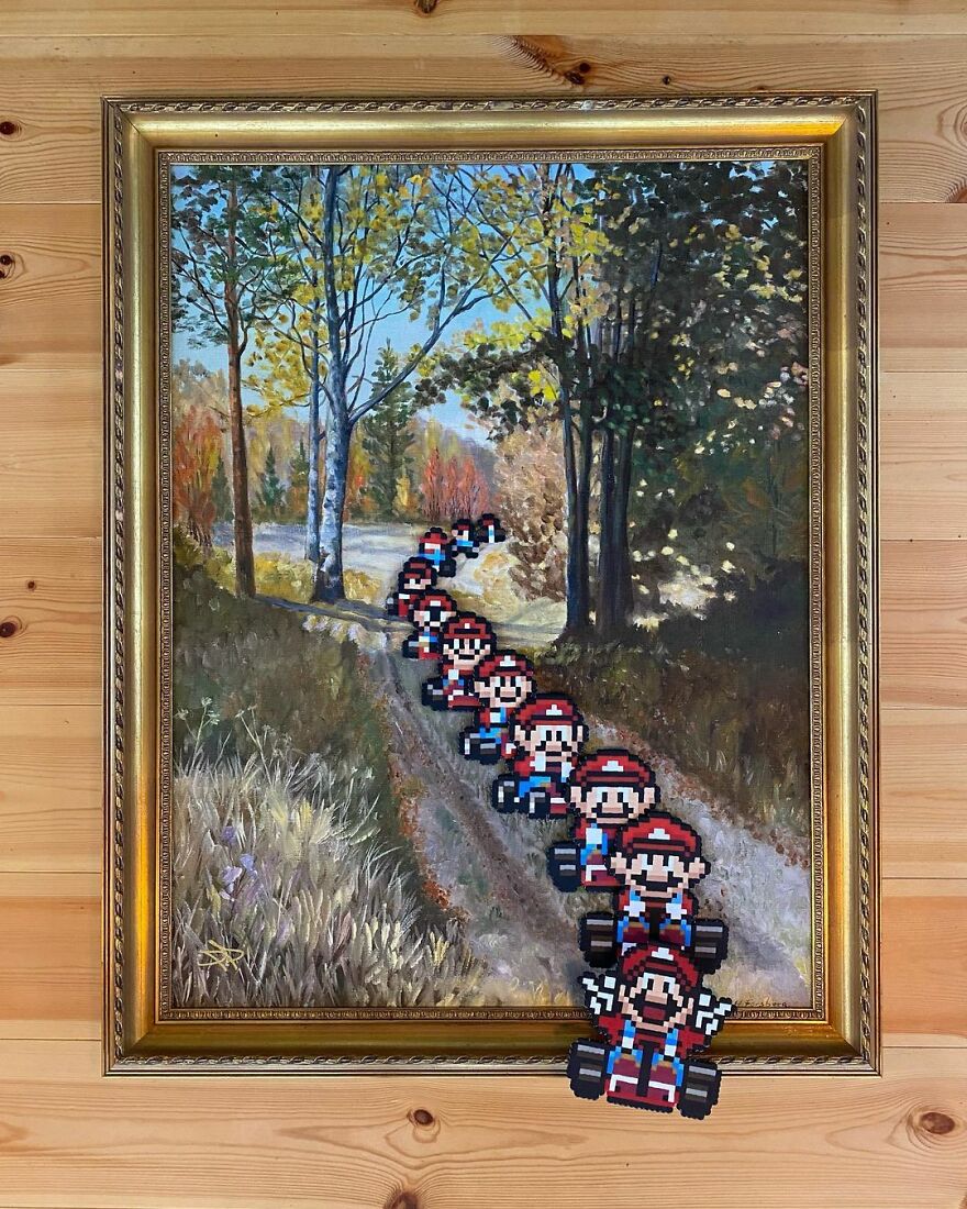 This Artist Is Going Viral By Turning Concrete Barriers Into A Giant Toblerone (+ More Of His Pics)