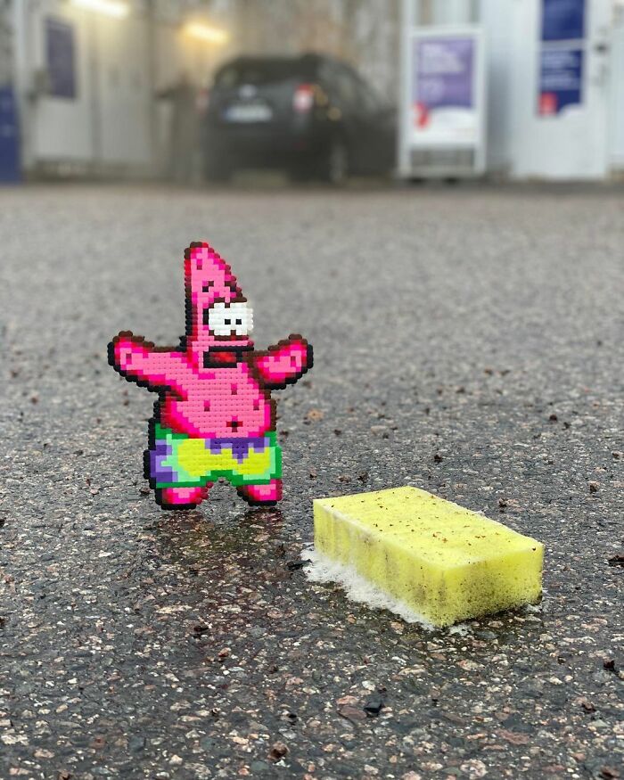 Artist 'Vandalizes' The Streets With His Fun And Unique Pixel Art (30 Pics)