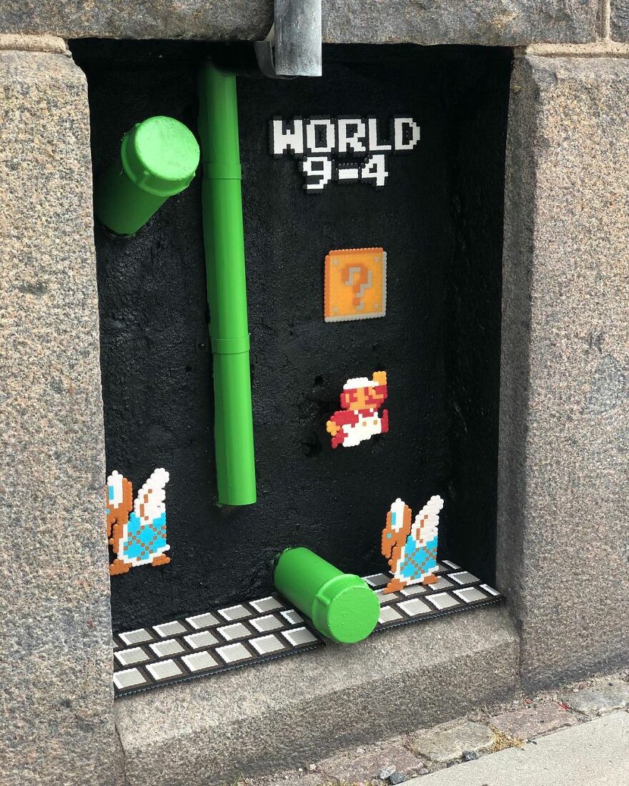 This Artist Is Going Viral By Turning Concrete Barriers Into A Giant Toblerone (+ More Of His Pics)