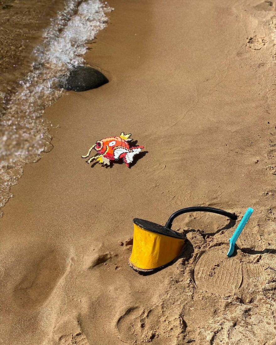 This Artist Is Going Viral By Turning Concrete Barriers Into A Giant Toblerone (+ More Of His Pics)