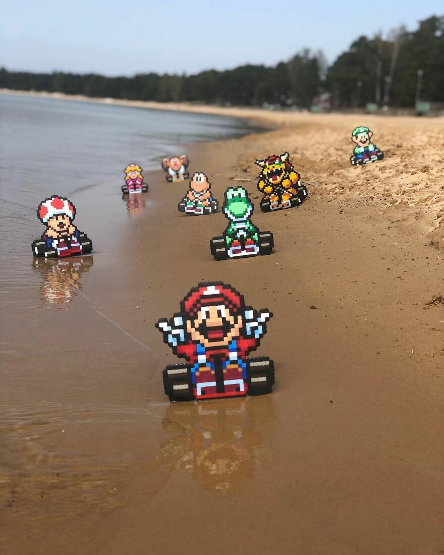 This Artist Is Going Viral By Turning Concrete Barriers Into A Giant Toblerone (+ More Of His Pics)