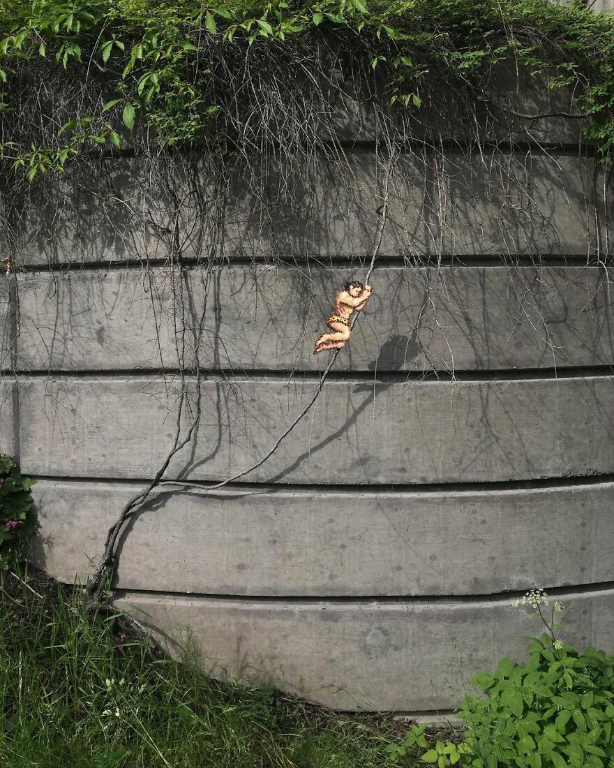 This Artist Is Going Viral By Turning Concrete Barriers Into A Giant Toblerone (+ More Of His Pics)