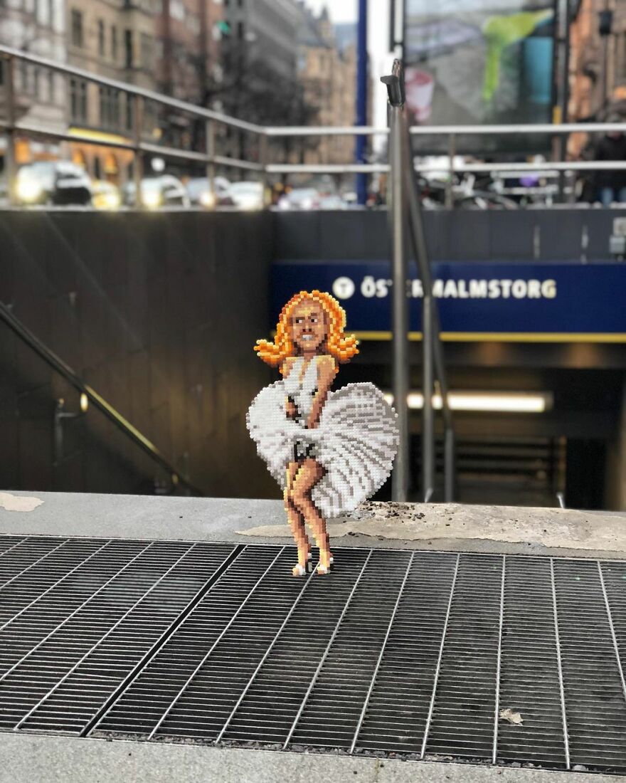 This Artist Is Going Viral By Turning Concrete Barriers Into A Giant Toblerone (+ More Of His Pics)