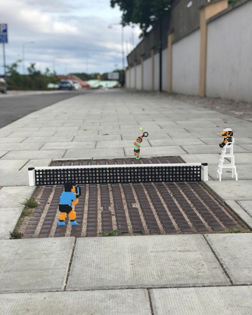 This Artist Is Going Viral By Turning Concrete Barriers Into A Giant Toblerone (+ More Of His Pics)