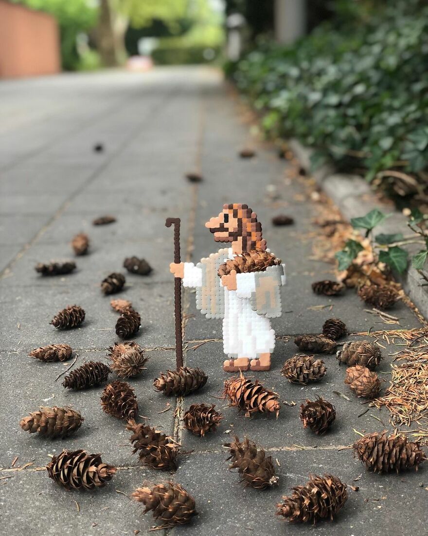 This Artist Is Going Viral By Turning Concrete Barriers Into A Giant Toblerone (+ More Of His Pics)