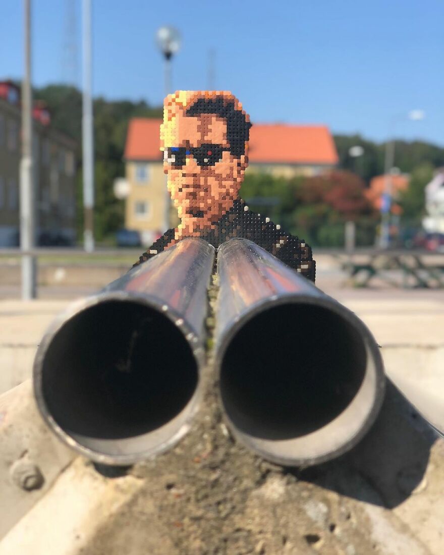 This Artist Is Going Viral By Turning Concrete Barriers Into A Giant Toblerone (+ More Of His Pics)