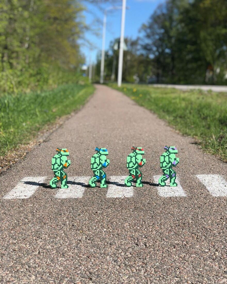 This Artist Is Going Viral By Turning Concrete Barriers Into A Giant Toblerone (+ More Of His Pics)