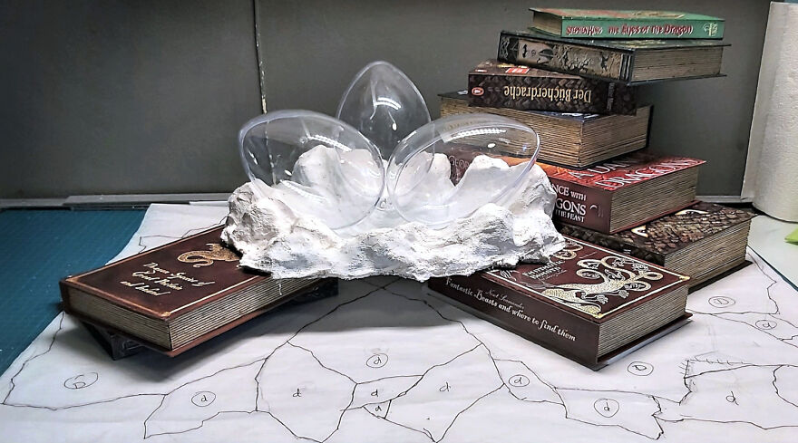 I Created Dragon Book Lamp To Try Out Some New Techniques