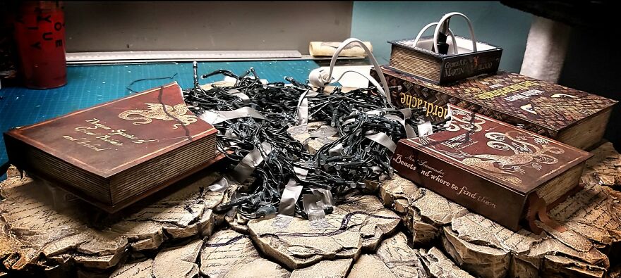 I Created Dragon Book Lamp To Try Out Some New Techniques