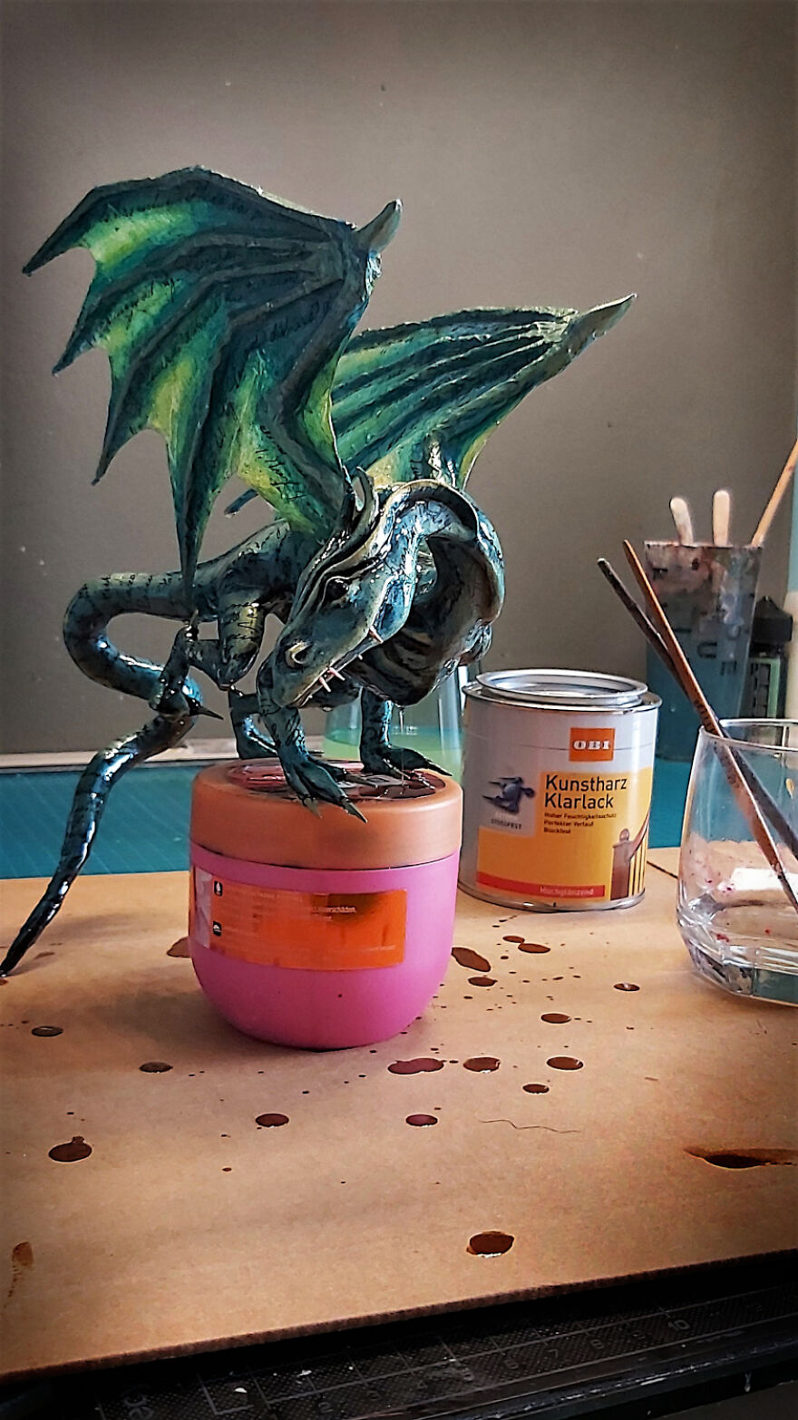 I Created Dragon Book Lamp To Try Out Some New Techniques