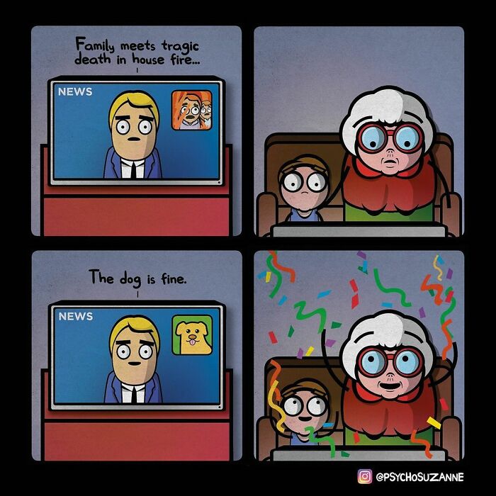 30 “Psycho Suzanne” Comics About A Grandma And Other Funny Situations