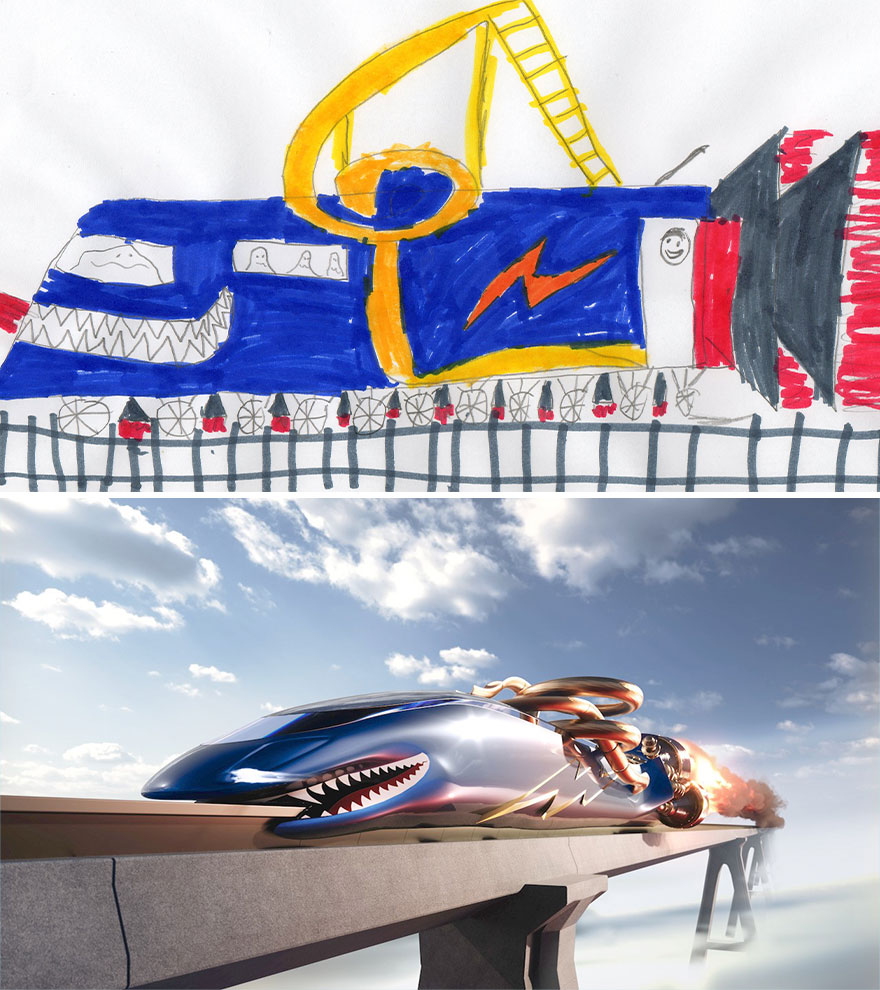 The Rocket Booster Train (Aiden - age 8, Manchester)