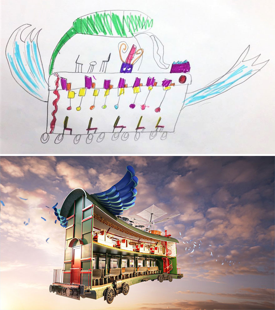 The Flying Express Train (Maisie - age 5, Newcastle)