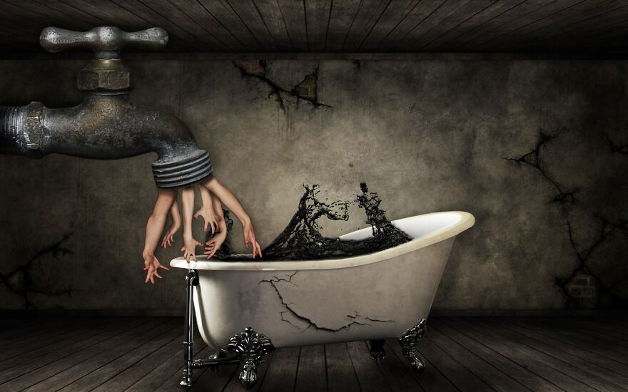 I Recreate My Nightmares In Photoshop (7 Pics)