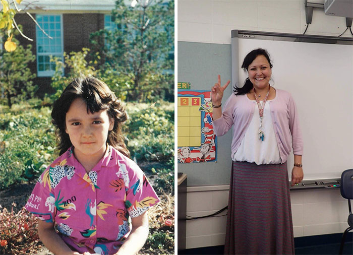 My First Day Of Kindergarten 30 Years Apart