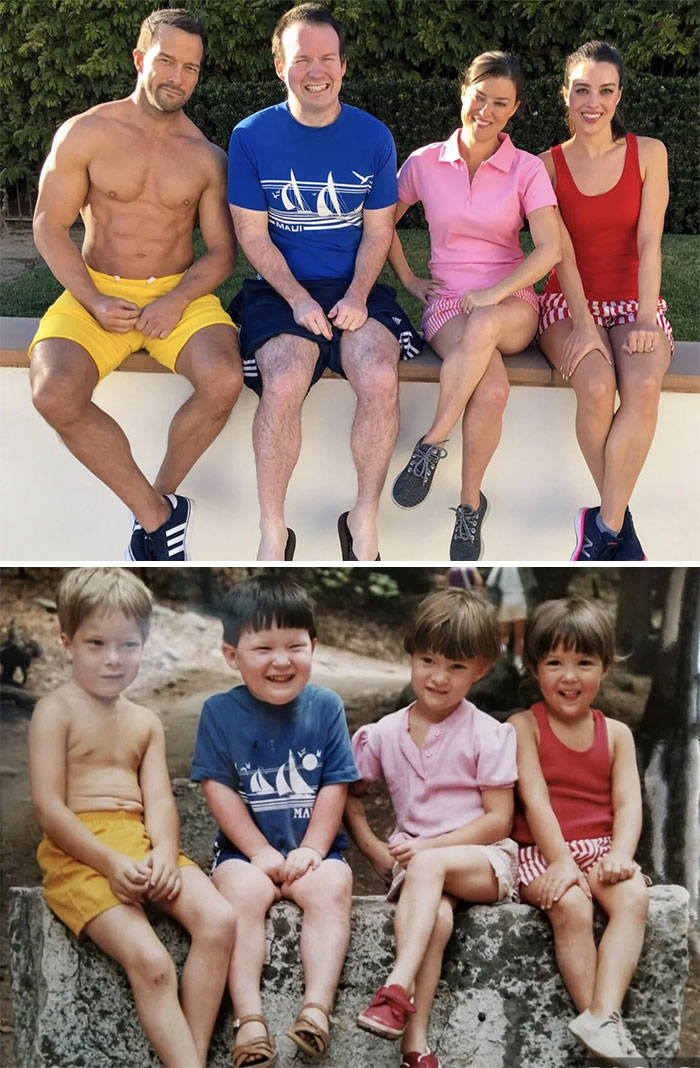 Me And My Siblings 30 Years Apart. We Are Two Sets Of Twins