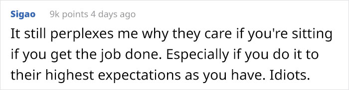 Boss Criticizes Employee With Broken Bones For Sitting On A Stool, Changes His Tone Immediately When He Quits