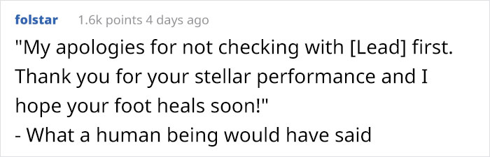Boss Criticizes Employee With Broken Bones For Sitting On A Stool, Changes His Tone Immediately When He Quits