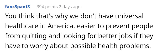 Boss Threatens Overworked Employee With Health Insurance, They Quit And Get A Lawyer Involved
