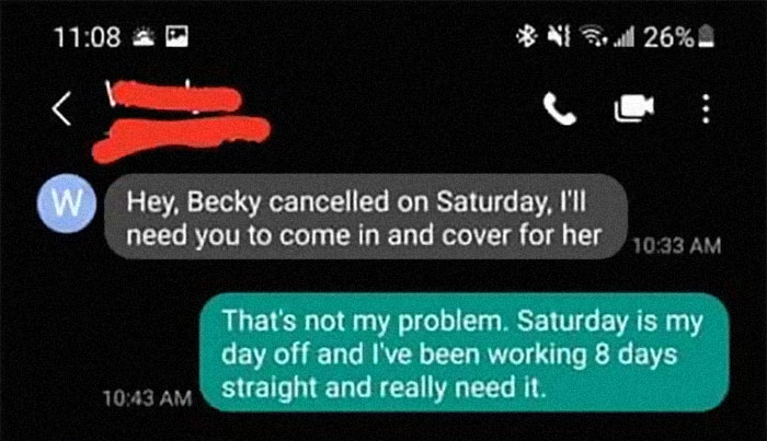 Boss Threatens Overworked Employee With Health Insurance, They Quit And Get A Lawyer Involved