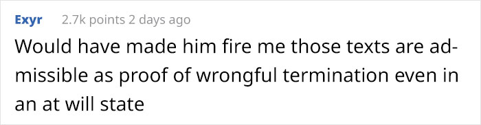 Boss Threatens Overworked Employee With Health Insurance, They Quit And Get A Lawyer Involved