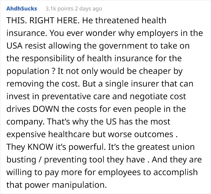 Boss Threatens Overworked Employee With Health Insurance, They Quit And Get A Lawyer Involved