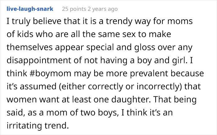 "It's Different For Boys": Moms Who Brag About Being #BoyMoms Get Called Out In Viral Post