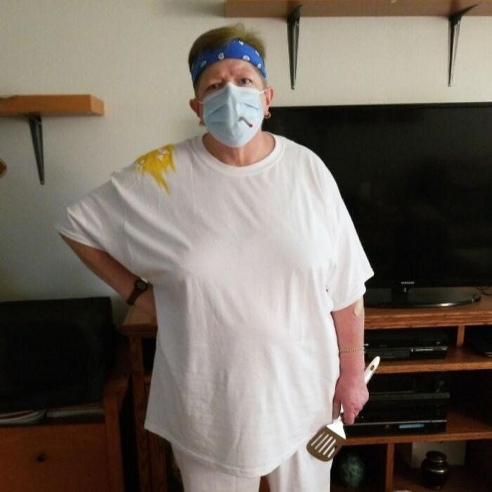 A Short-Order Cook Who P'ed Off A Co-Worker. Plain, But I Got A Lot Of Laughs From The Mask....