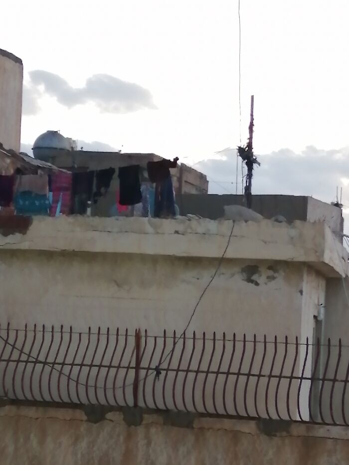 The Laundry Looks Hunted, The Skirt And The Sweater Is Not On The Same Rope.