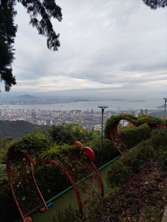 Georgetown From The Top Of Penang Hill-Malaysia