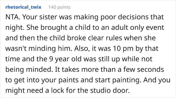 Woman Wants To Know If She Is The Jerk For Charging Her Sister $3,400 For A Painting Her 9 Y.O. Nephew Ruined