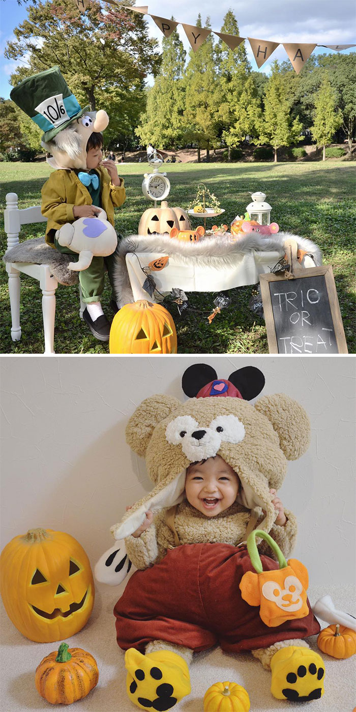 Japanese Mom Dresses Up Her Two Boys In Intricate, Detailed, And Handcrafted Costumes