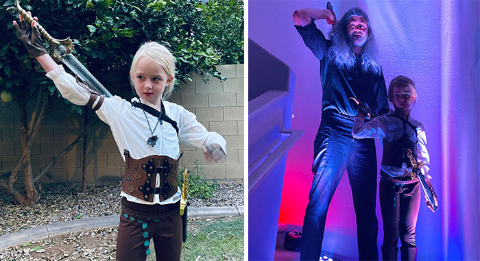 My Daughter Loved Ciri And Asked For Months To Be Her For Halloween. My Wife Put All Of Her Costume Together. I Am Happy With How It Turned Out