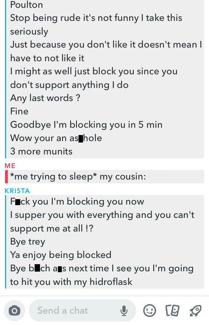 I Was Trying To Sleep, First Day Of School 10pm And She Kept Sending Me This S**t