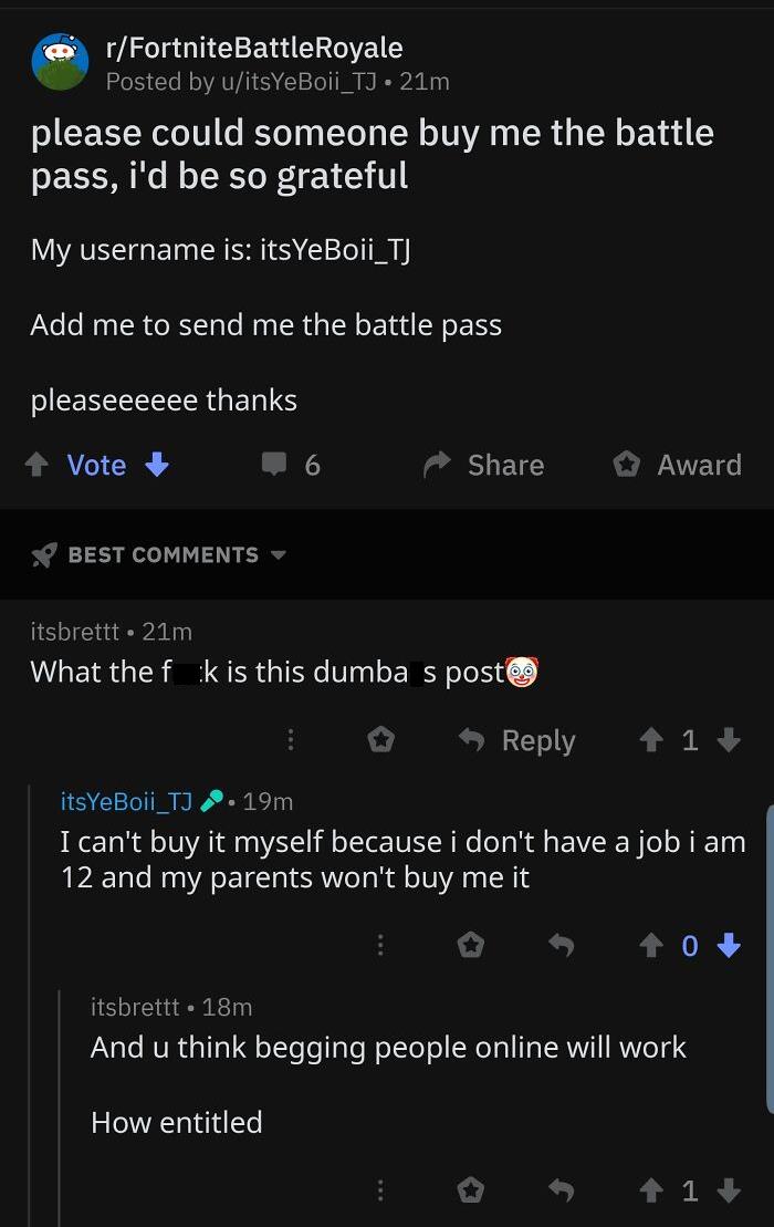 Not A Story But If You Can't Buy Don't Beg