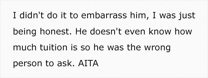 Father Embarrassed After His Kid &ldquo;Announces&rdquo; To The Whole Family That They&rsquo;ve Been Paying Their Own College Tuition Themselves