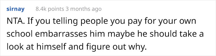 Father Embarrassed After His Kid &ldquo;Announces&rdquo; To The Whole Family That They&rsquo;ve Been Paying Their Own College Tuition Themselves